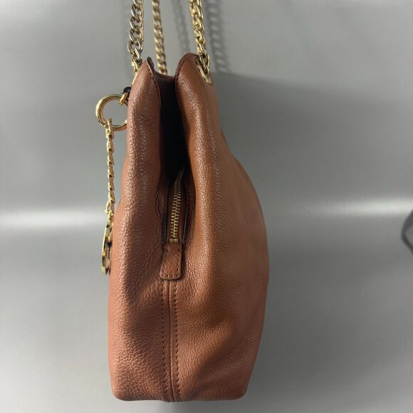 MICHAEL MICHAEL KORS JET SET LARGE CHAIN LEATHER SHOULDER TOTE BAG - Picture 3 of 14
